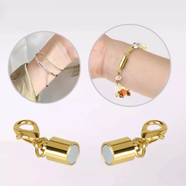 5pcs Magnetic Lobster Claw Lock Clasp Necklaces Bracelet Jewelry Hook Connector