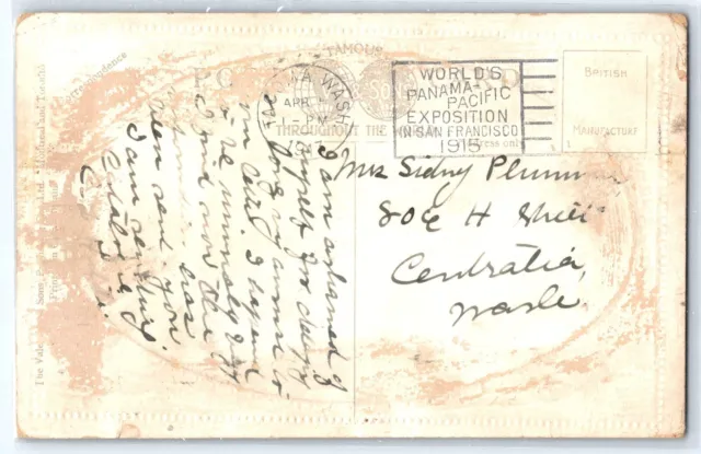 S.S. Alberta, Fort William (1915) - Antique Postcard 2