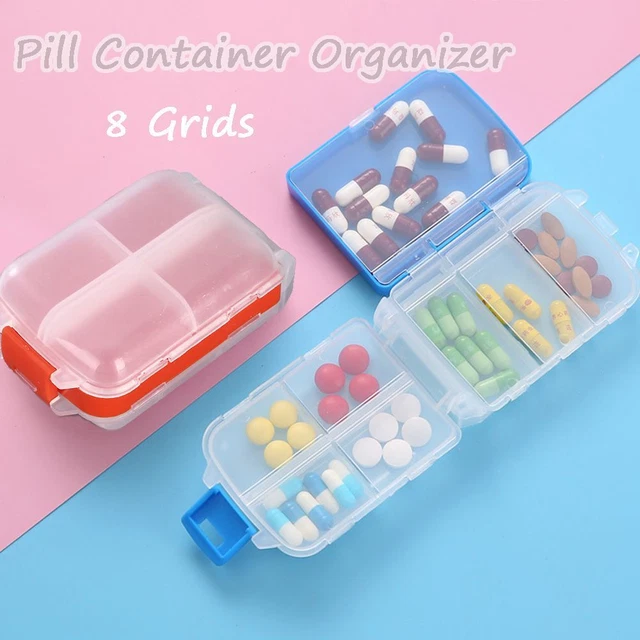 Organizador Caja de Píldoras 7 Días Bolsa de Almacenamiento de Píldoras de Viaje Divisor de Drogas Viaje Estuche de Píldoras