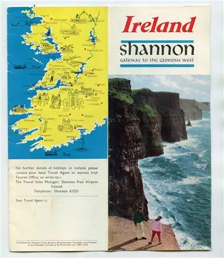 Shannon Ireland Brochure 1965 Aer Lingus Gateway to the Glorious West