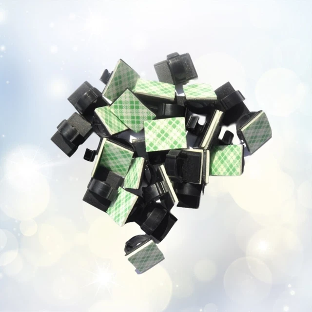 50 pz clip per cavo autoadesive clip per filo cablaggio nastro biadesivo