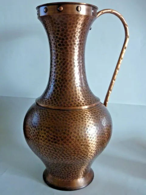 Antike Kupferkanne Krug Bodenvase Schirmständer Kanne Kupfer Vase Copper Jug Old