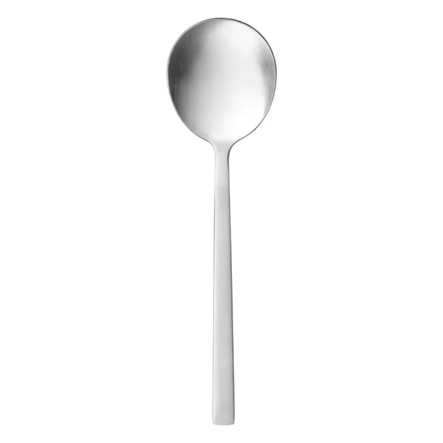 World Tableware 663 016 Elexa Satin 7" Bouillon Spoon - Dozen