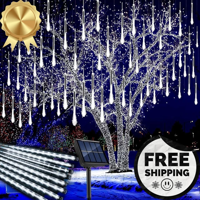 288 LED Solar Lights Meteor Shower Rain Tree String Light Outdoor Garden Party