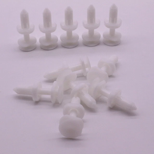 Lot De 10 Clips Argentés Pour Poignée De Plafond De Voiture - Fixation Panneau Intérieur, Compatible Multi-modèles