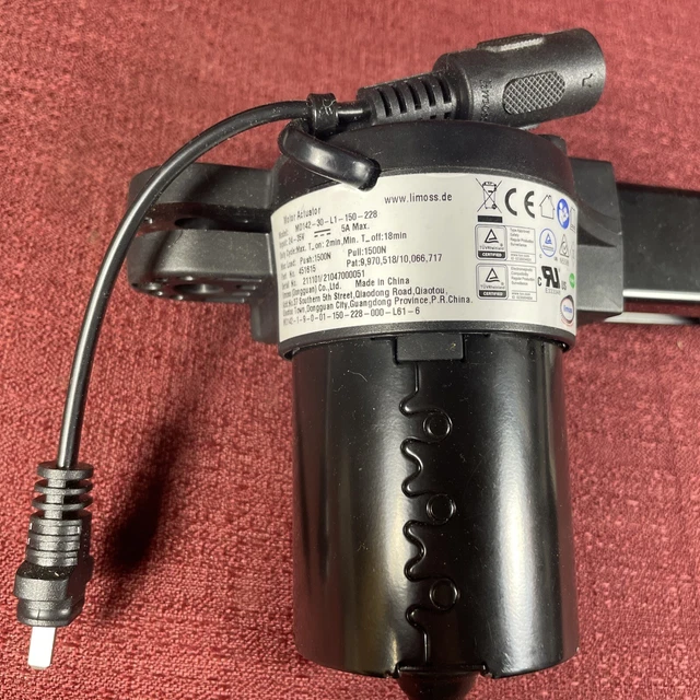 Actuador motor silla elevadora reclinable eléctrico Limoss 451615 modelo MD142-30-L1-150-228 Actuador motor silla elevadora reclinable eléctrico Limoss 451615 modelo MD142-30-L1-150-228