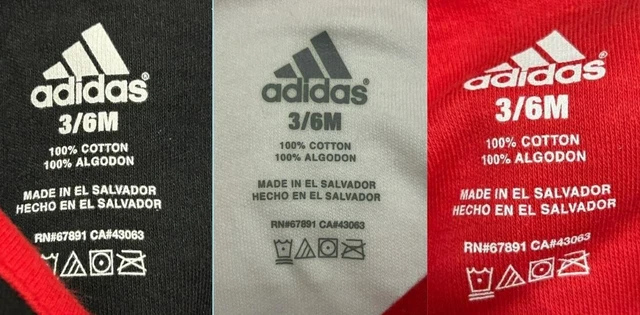 Adidas Nouveau Né Atlanta Faucons Body 3-Pack Ensemble, Rouge Blanc Marine, 3/6 3