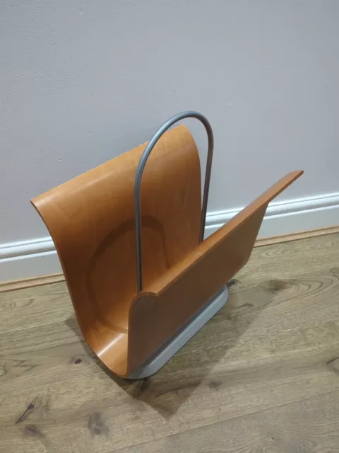 Portariviste Mid Century Modern Ligne Roset Francia anni '70 supporto giornali raro