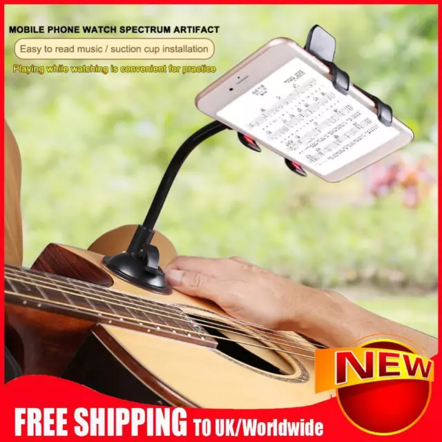 Kunststoff Gitarre Handy Halter Halterung 360 Grad drehbar zum Singen Texte Lied
