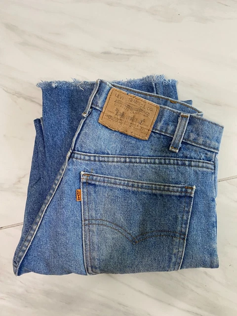 Vintage 70s LEVIS 505 Orange Tab 20505-0217 Denim Jeans 30x32 USA