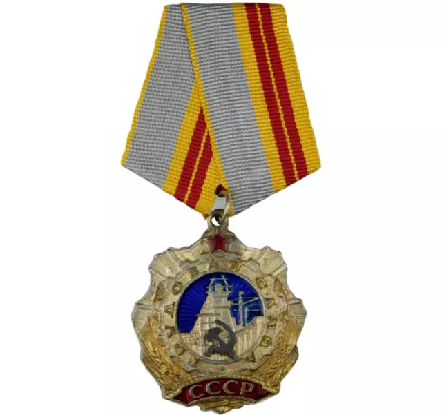 2455 Ww2 Soviet Medal - Order Of Labour Glory 2Nd Class Russian Russia Ussr