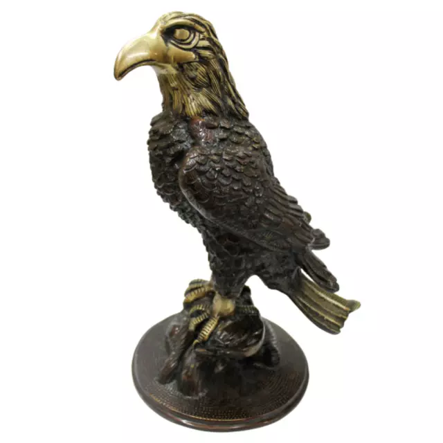 Eagle Perching on Tree Branch Figurine Statue, Bald Eagle Sculpture, Animal Gift