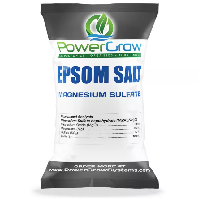 EPSOM SALT (Magnesium Sulfate) Agricultural Fertilizer Grade - BULK