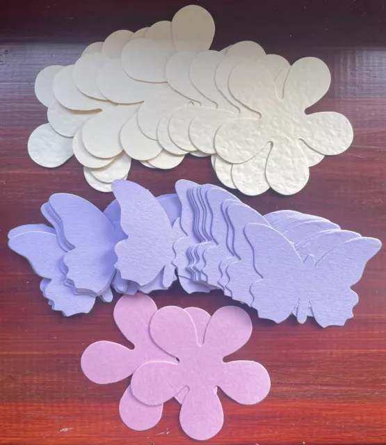 38 Pastellpapier Karte fällig geschnitten Blumen Schmetterlinge Karte Herstellung Verzierungen