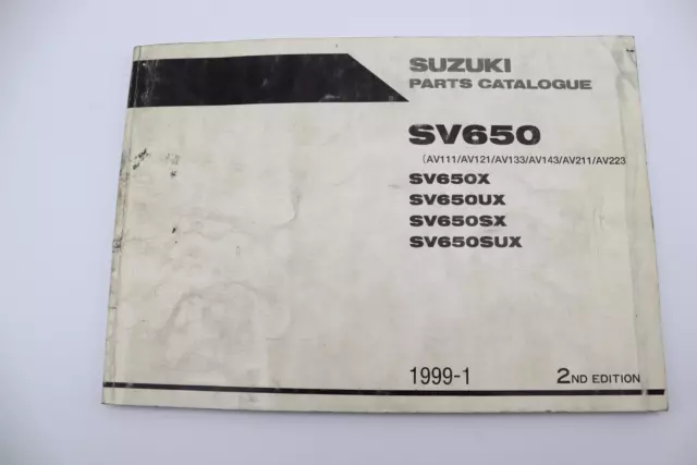 Manuale Utente per moto SUZUKI 650 SV 1999 Per 2002