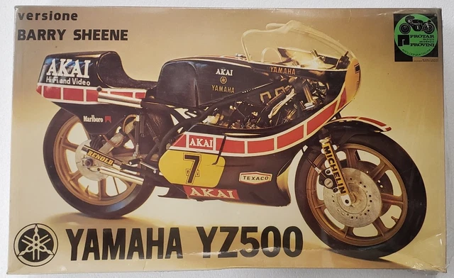 Maquette Moto PROTAR 1/9 Yamaha YZ500 Kenny Roberts, Kit à Monter, échelle 1:9