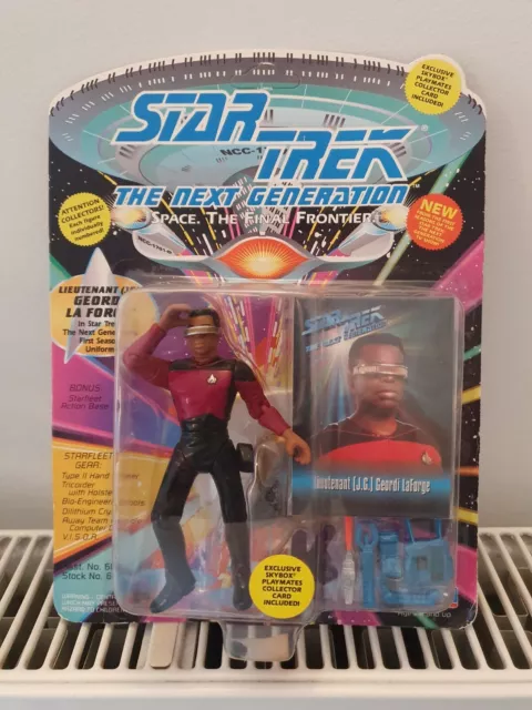 "Star Trek 5 Inch Tng Figur Lt. (Jg) La Forge (Red Uniform) Serie 2 Ovp"