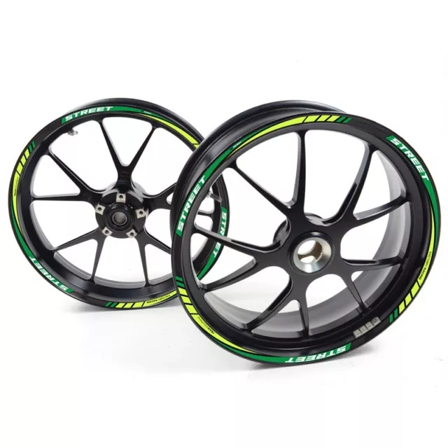 ESES Pegatina llanta Kawasaki Ninja ZX 6R ZX-6R Verde adhesivo cintas vinilo 2