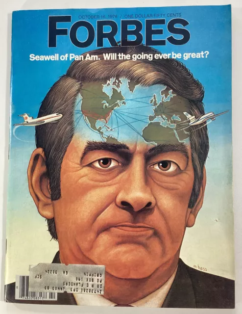 Forbes Magazine Vtg 1978 Rare Ads Pan Am Harrahs Beer Pacific Bank Trammell Crow