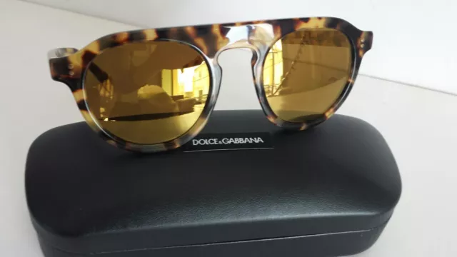 Dolce & Gabbana Occhiale da sole 4306 rotondo €310 uomo donna specchio oro 3