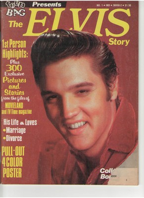 ELVIS PRESLEY TEEN Bag Magazine Priscilla Lisa Marie Pull-Out 4 Color
