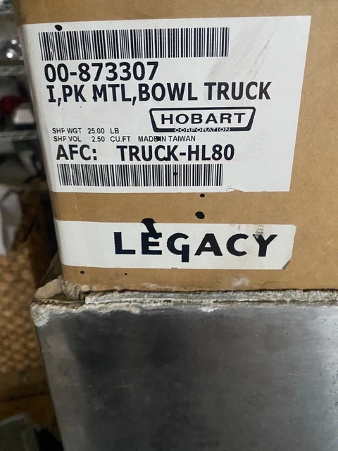 Hobart Mixer Dolly Bowl Truck NIB
