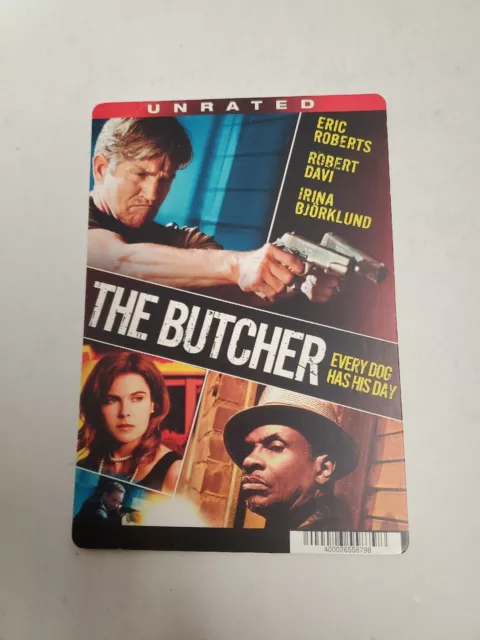 The Butcher BLOCKBUSTER SHELF DISPLAY DVD BACKER CARD ONLY 5.5"X8"