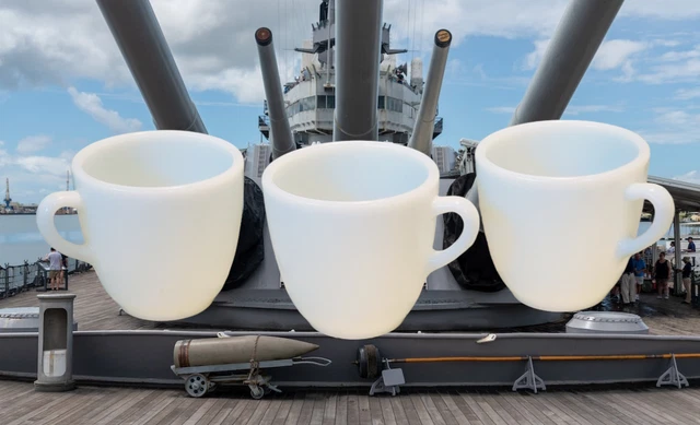 MILITARY - US NAVY CORNING T.M. REG MUG CUP ④ US NAVY CORNING T.M. REG MUG CUP ④（U.S.NAVY？ Mug 