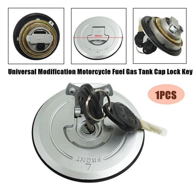 Aluminum Alloy Universal Modified Motorcycle Bike Fuel Gas Tank Cap Lock w/ Keys