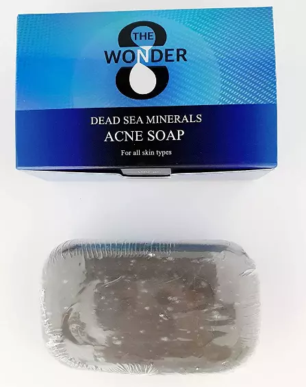 THE 8 WONDER Original Acne Soap Bar for Face & Body. Dead Sea Mineral and Mud.