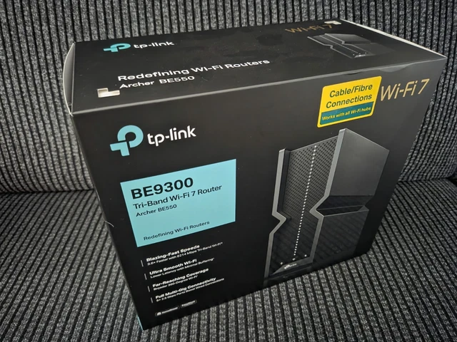 TP-Link Archer BE550/BE9300 Tri-Band Wi-Fi 7 Router
