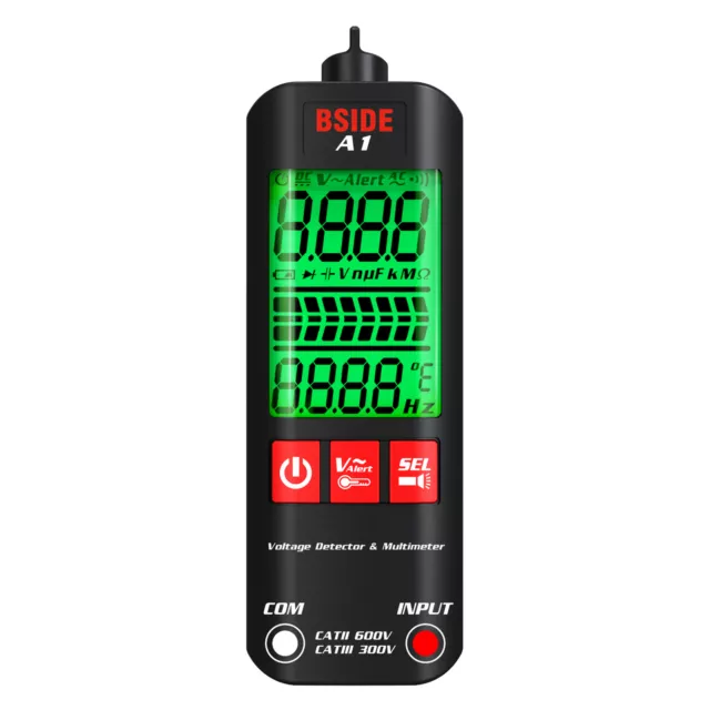 BSIDE A1 Mini Multimeter LCD Digital Tester Voltage Detector 2000 Counts P2K3