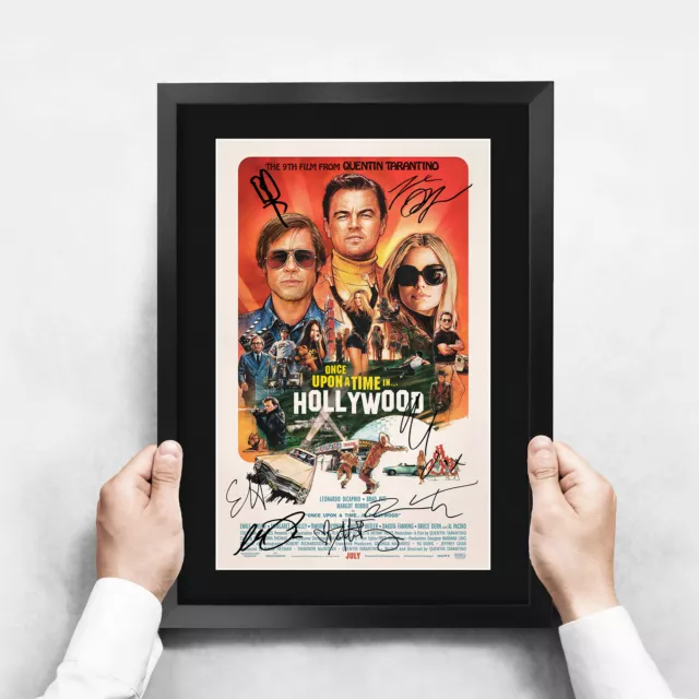 Once Upon a Time in Hollywood A3 Poster Framed Autograph Picture for Movie Fan 3