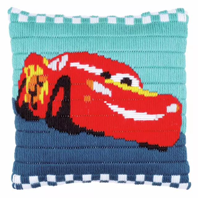 Vervaco Long Stitch Kit: Cushion: Disney: Cars