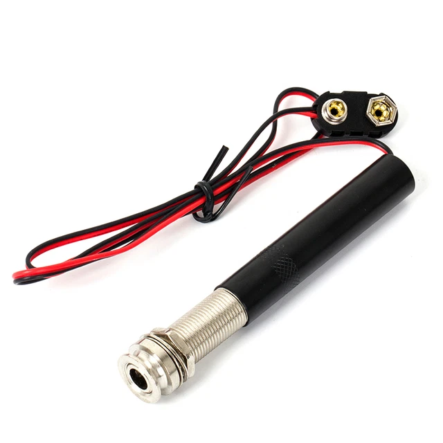 ENDPIN JACK PREAMP Active Piezo Kit Pickup for Acoustic Guitar Parts