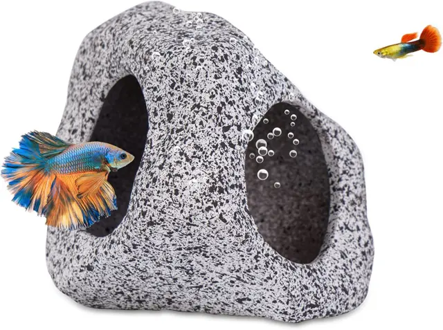 Fish Hideout Stones House Aquarium Decorations Cave Betta Fish Tank Rock Cave