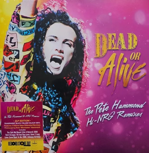 Dead Or Alive The Pete Hammond Hi-Nrg Remixes 2Lp Blue & Yellow Vinyl Rsd2024