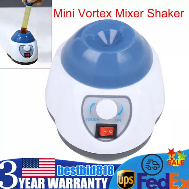 Mini Vortex Mixer Shaker Oscillator Touch Mode For Chemical Laboratory 3000 RPM