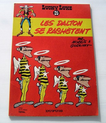 LE FILM DE LUCKY LUKE BD PUBLICITAIRE TOTAL AVEC UN MIROIR  