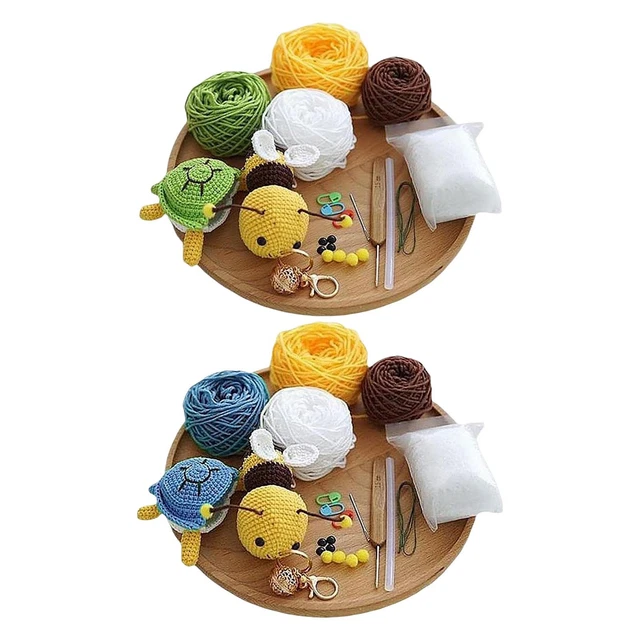 Adorable tortuga abeja, juego completo de ganchillo, adecuado para principiantes, principiantes novatos