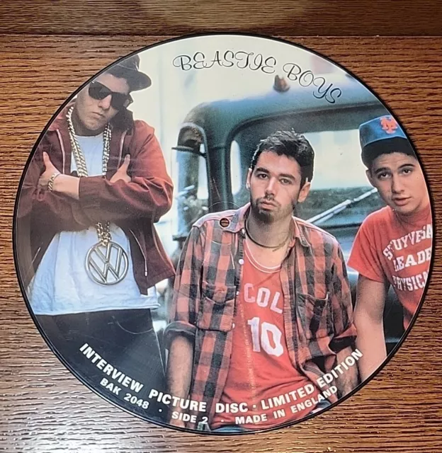 Beastie Boys UK Interview Limited Edition Picture Disc Vinyl 12" LP Record 1987