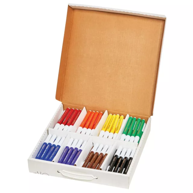 Prang Washable Art Markers, Bullet Tip, Assorted Colors, Set of 200