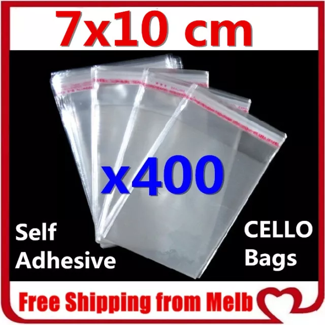 Clear Self Seal Adhesive Cello Cellophane Resealable Plastic Bags C6 A4 A3