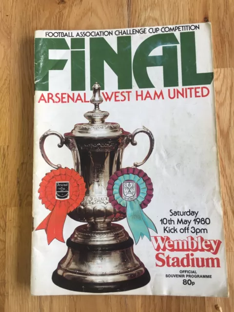 Arsenal v West Ham United FA Cup Final 10.05.1980