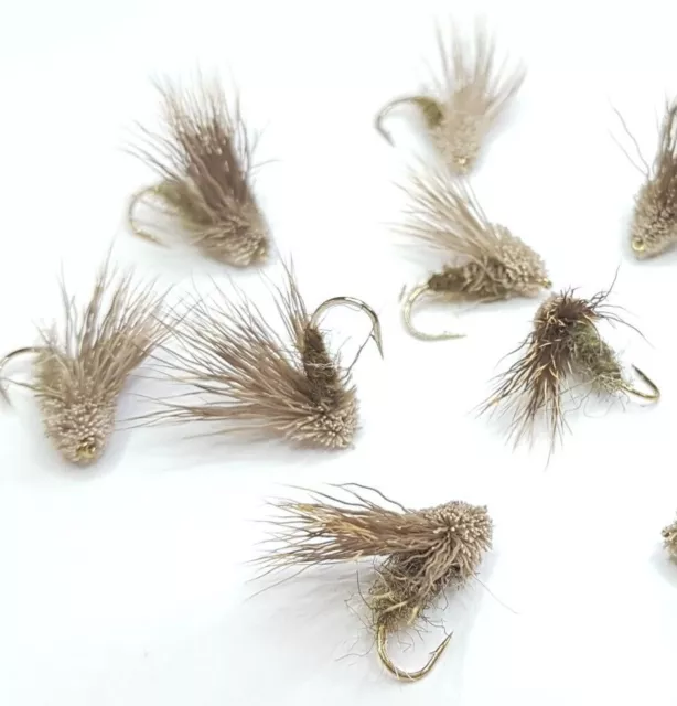 CDC CUL DE Canard Scruffy Black Sedge 14 Trout Fly Fishing Barbless Dry  £3.99 - PicClick UK
