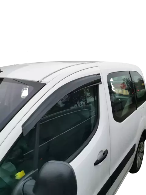Deflettore Pioggia per Citroen Berlingo II 2008 – 2018 Protezione Vento Finestra