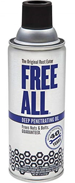 Gasoila - RE12 Free All Rust Eater Deep Penetrating Oil, 11 Oz Aerosol