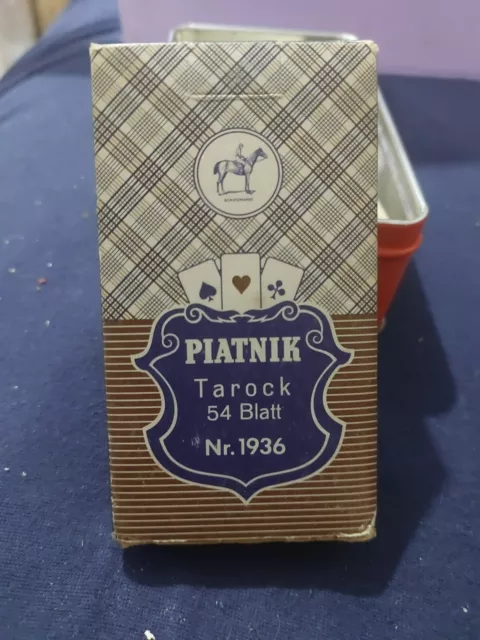 Piatnik Vintage 1976 Spielkarten Tarot Tarock Deck In Box Nr 1936