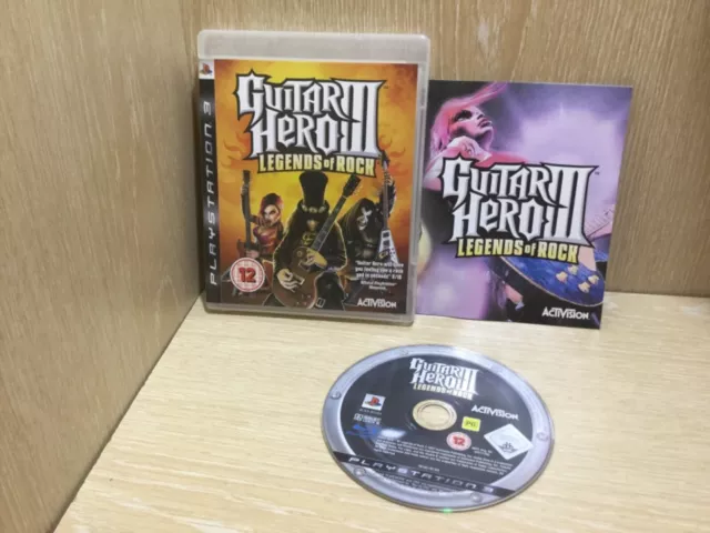 Guitar Hero III Legends of Rock Playstation 3 PS3 Game Great Disc Harldy Played
