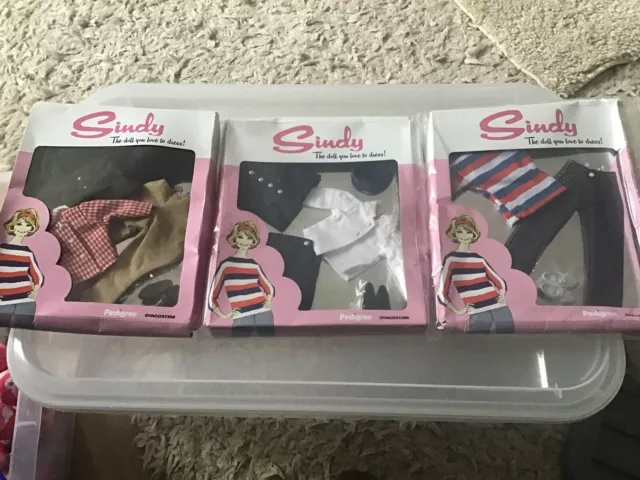 Sindy Doll Boxed Outfits X 3 From Discontinued Deagostini Magazine.